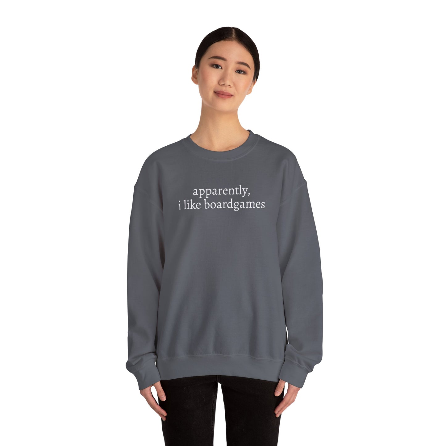 Apparently I Like Boardgames Crewneck Sweatshirt