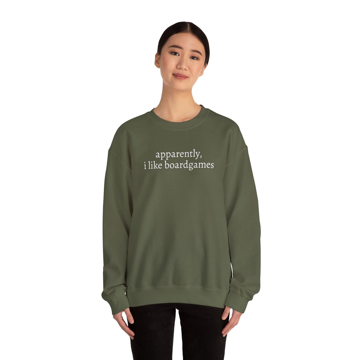 Apparently I Like Boardgames Crewneck Sweatshirt