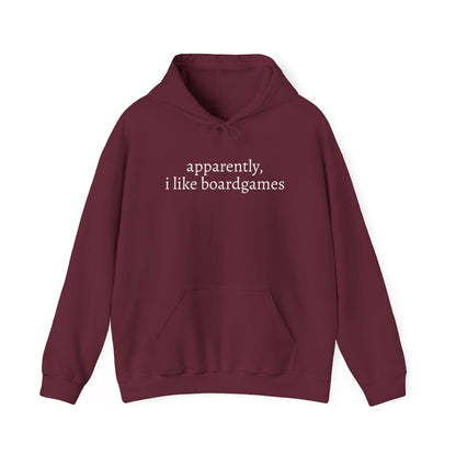 Apparently I Like Boardgames Hoodie — Funny Board Game Lovers Sweatshirt