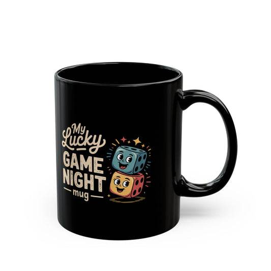 My Lucky Game Night Mug, Black (11oz, 15oz)