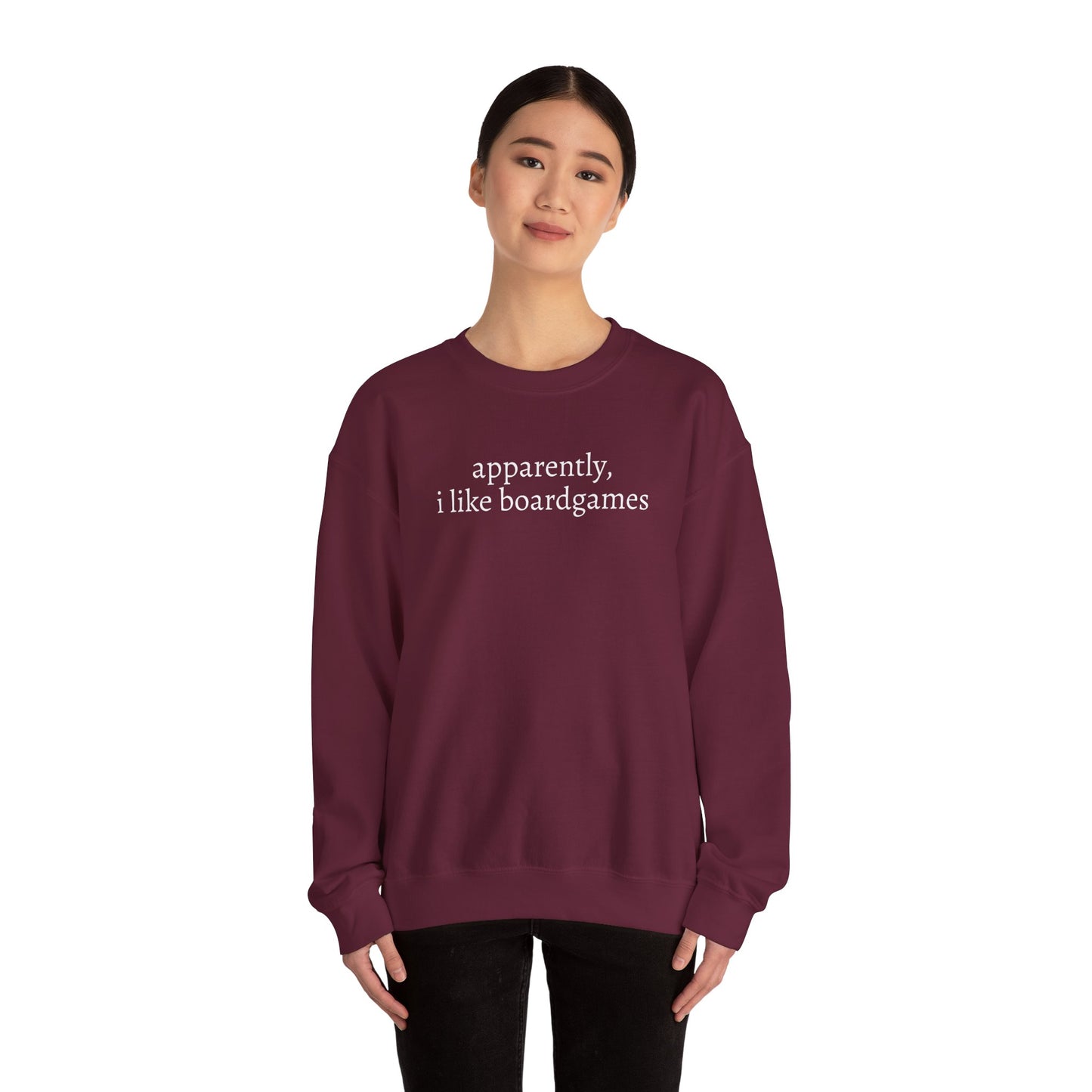 Apparently I Like Boardgames Crewneck Sweatshirt