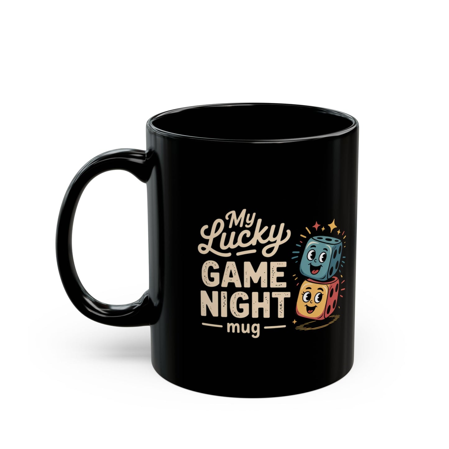 My Lucky Game Night Mug, Black (11oz, 15oz)