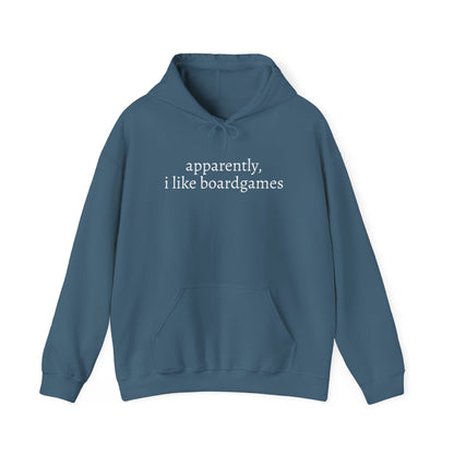 Apparently I Like Boardgames Hoodie — Funny Board Game Lovers Sweatshirt
