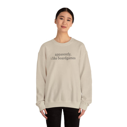 Apparently I Like Boardgames Crewneck Sweatshirt